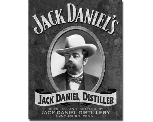 Enseigne Jack Daniel's en métal / Portrait